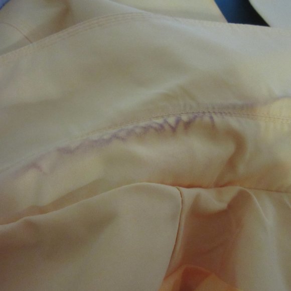 London Fog Yellow Double Breasted Belted Collared Trench Coat Size L Women's - Picture 10 of 13